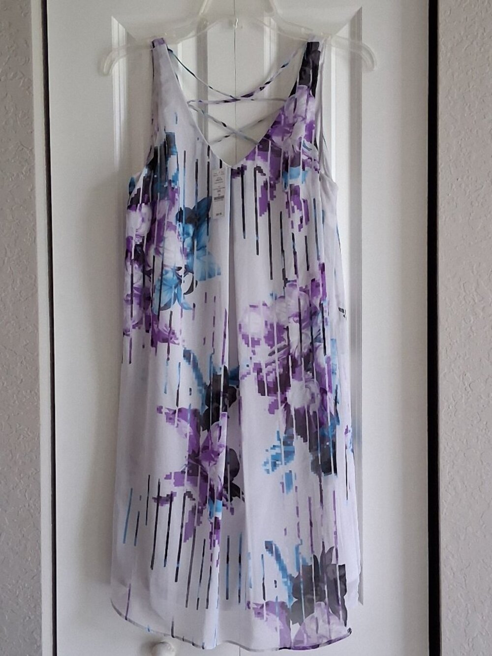 White House Black Market Spaghetti Strap Floral Midi Dress Women's Size XS